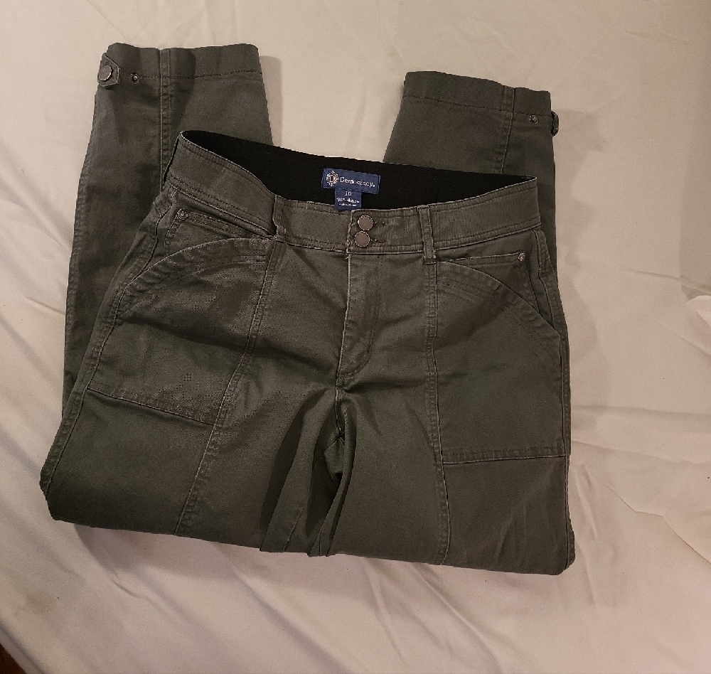 Olive Green Cargo Pants #0152
